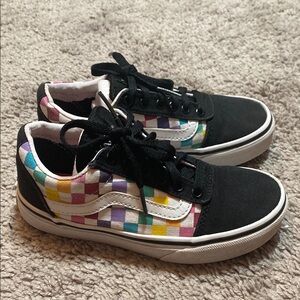 Vans Kids Multicolor Checkered Sneakers